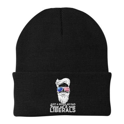 Just A Regular Dad Trying Not To Raise Liberals Hipster Dad Beanie