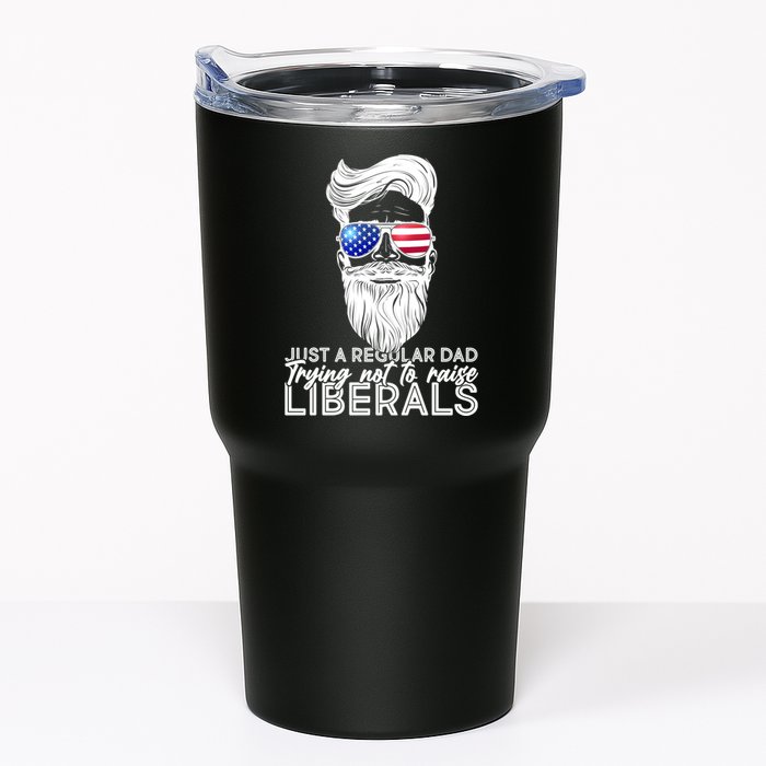 Just A Regular Dad Trying Not To Raise Liberals Hipster Dad Tumbler