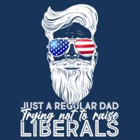 Just A Regular Dad Trying Not To Raise Liberals Hipster Dad Infant Baby Jersey Bodysuit