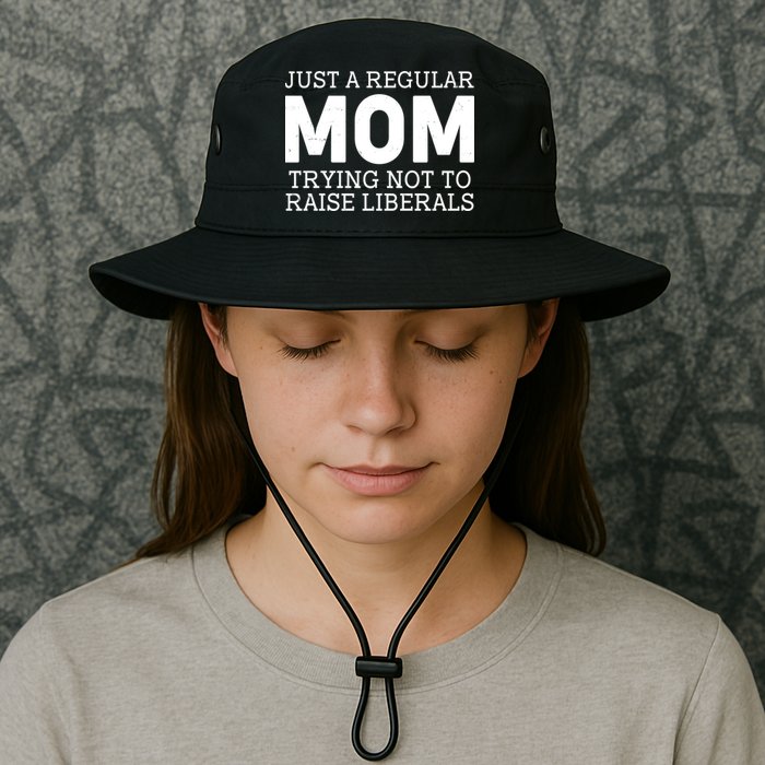 Just A Regular Mom Trying Not To Raise Liberals Bucket Hat