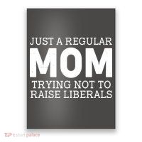 Just A Regular Mom Trying Not To Raise Liberals Poster