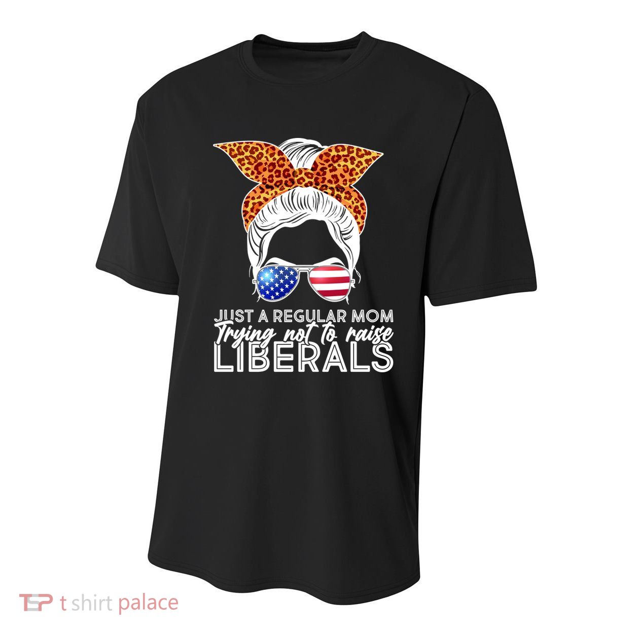 Just A Regular Mom Trying Not To Raise Liberals Hipster Mom Youth Performance Sprint T-Shirt