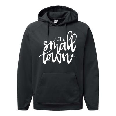 Just A Small Town Girl Performance Fleece Hoodie