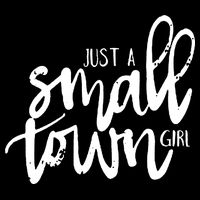 Just A Small Town Girl Drawstring Bag
