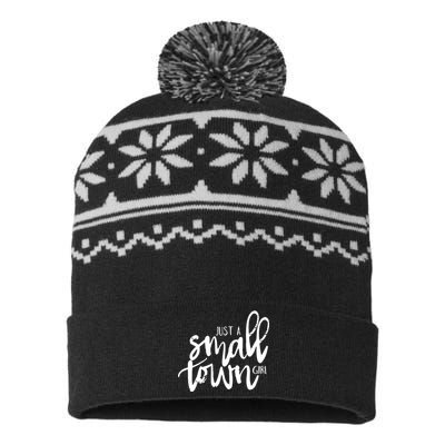 Just A Small Town Girl USA-Made Snowflake Beanie