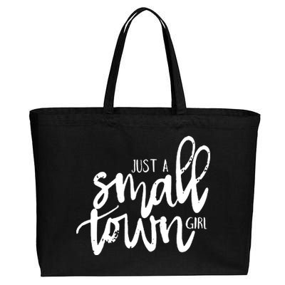 Just A Small Town Girl Cotton Canvas Jumbo Tote