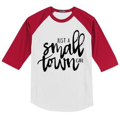 Just A Small Town Girl Kids Colorblock Raglan Jersey