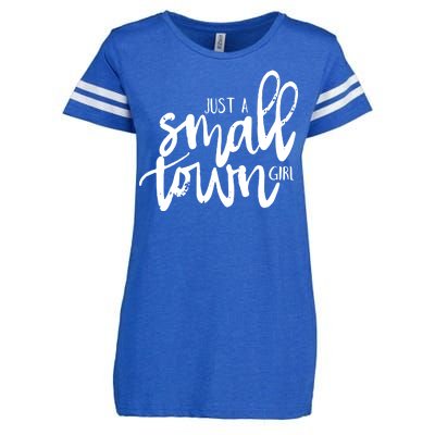 Just A Small Town Girl Enza Ladies Jersey Football T-Shirt