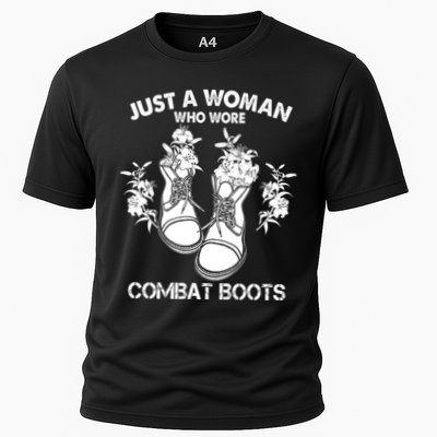 Just A Woman Who Wore Combat Boots Performance Shirt