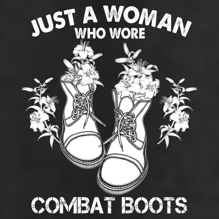 Just A Woman Who Wore Combat Boots Adult Drive Performance Visor