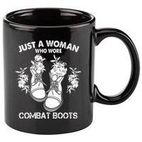 Just A Woman Who Wore Combat Boots 11oz C Handle Ceramic Mug