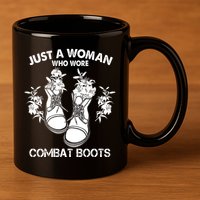 Just A Woman Who Wore Combat Boots 11oz C Handle Ceramic Mug