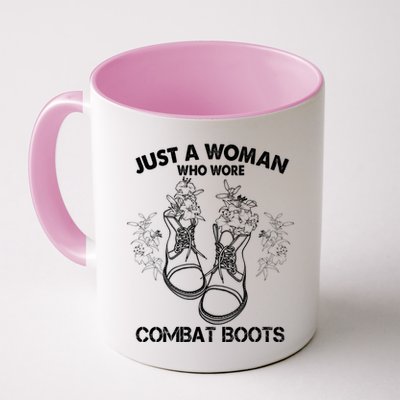 Just A Woman Who Wore Combat Boots Mug