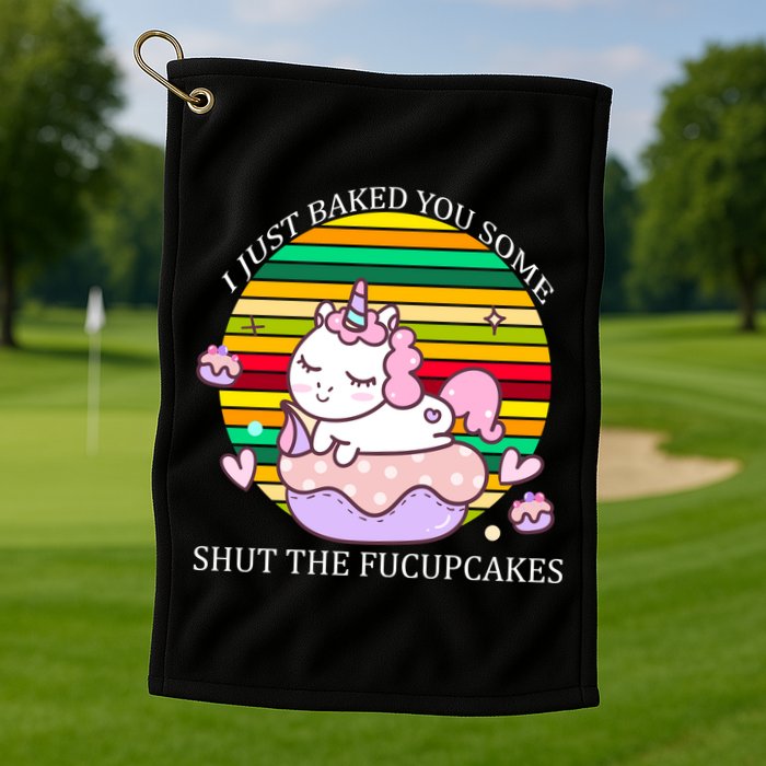Just Baked You Some Shut The F*ucupcakes Golf Towel
