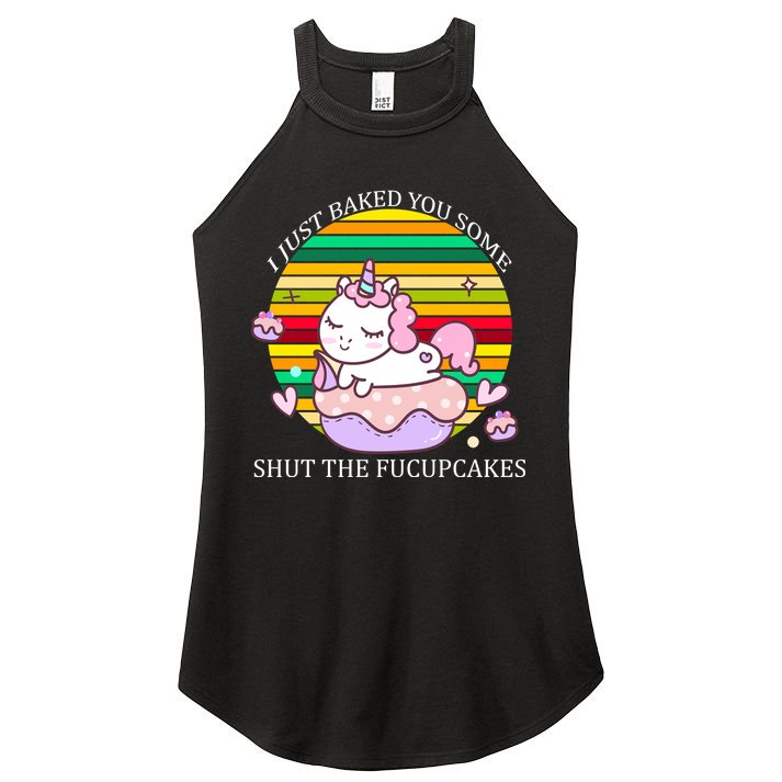 Just Baked You Some Shut The F*ucupcakes Women's Perfect Tri Rocker Tank