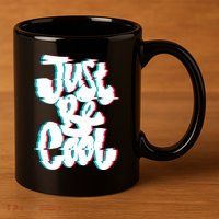 Just Be Cool 11oz C Handle Ceramic Mug