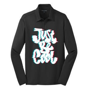 Just Be Cool Silk Touch Performance Long Sleeve Polo