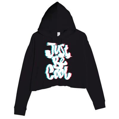 Just Be Cool Crop Fleece Hoodie