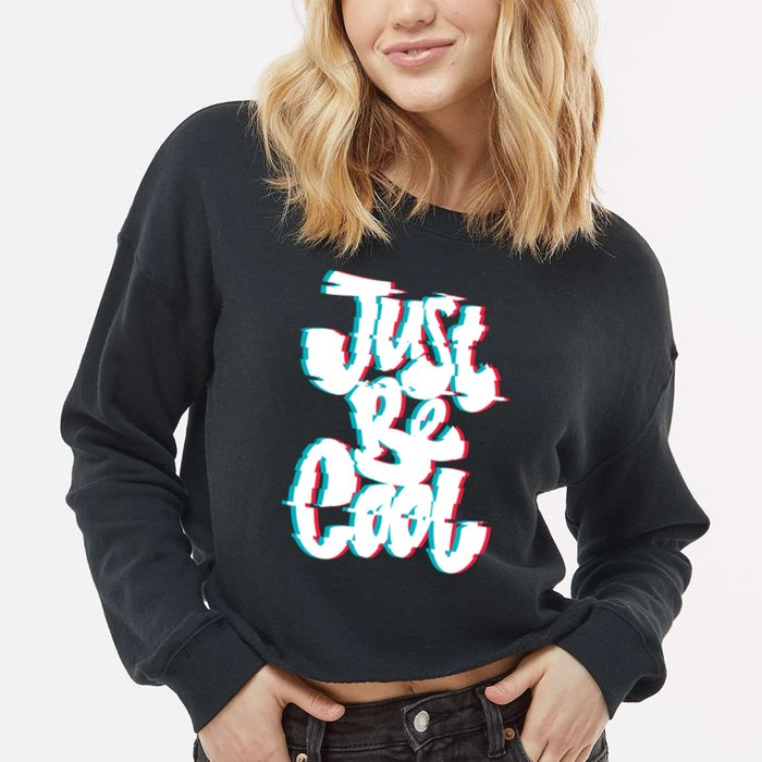 Just Be Cool Cropped Pullover Crew