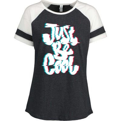 Just Be Cool Enza Ladies Jersey Colorblock Tee