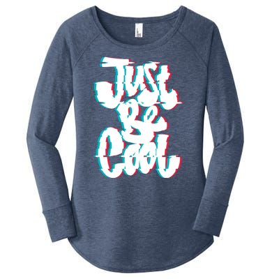 Just Be Cool Women's Perfect Tri Tunic Long Sleeve Shirt