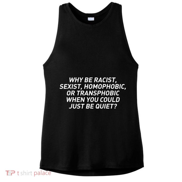 Just Be Quiet Ladies PosiCharge Tri-Blend Wicking Tank