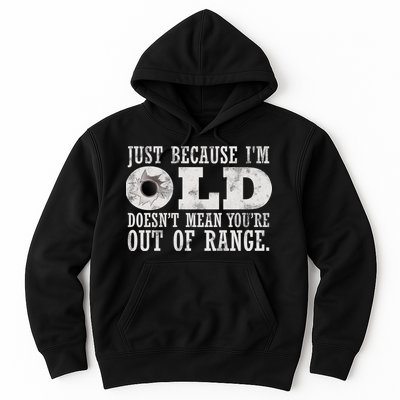Just Because I'm Old Doesn't Mean Your Out Of Range Hoodie