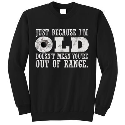 Just Because I'm Old Doesn't Mean Your Out Of Range Sweatshirt