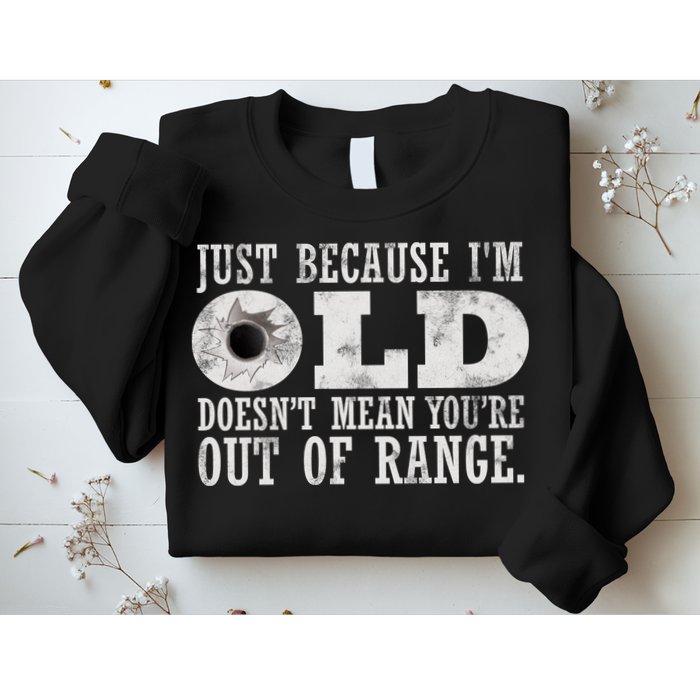 Just Because I'm Old Doesn't Mean Your Out Of Range Sweatshirt