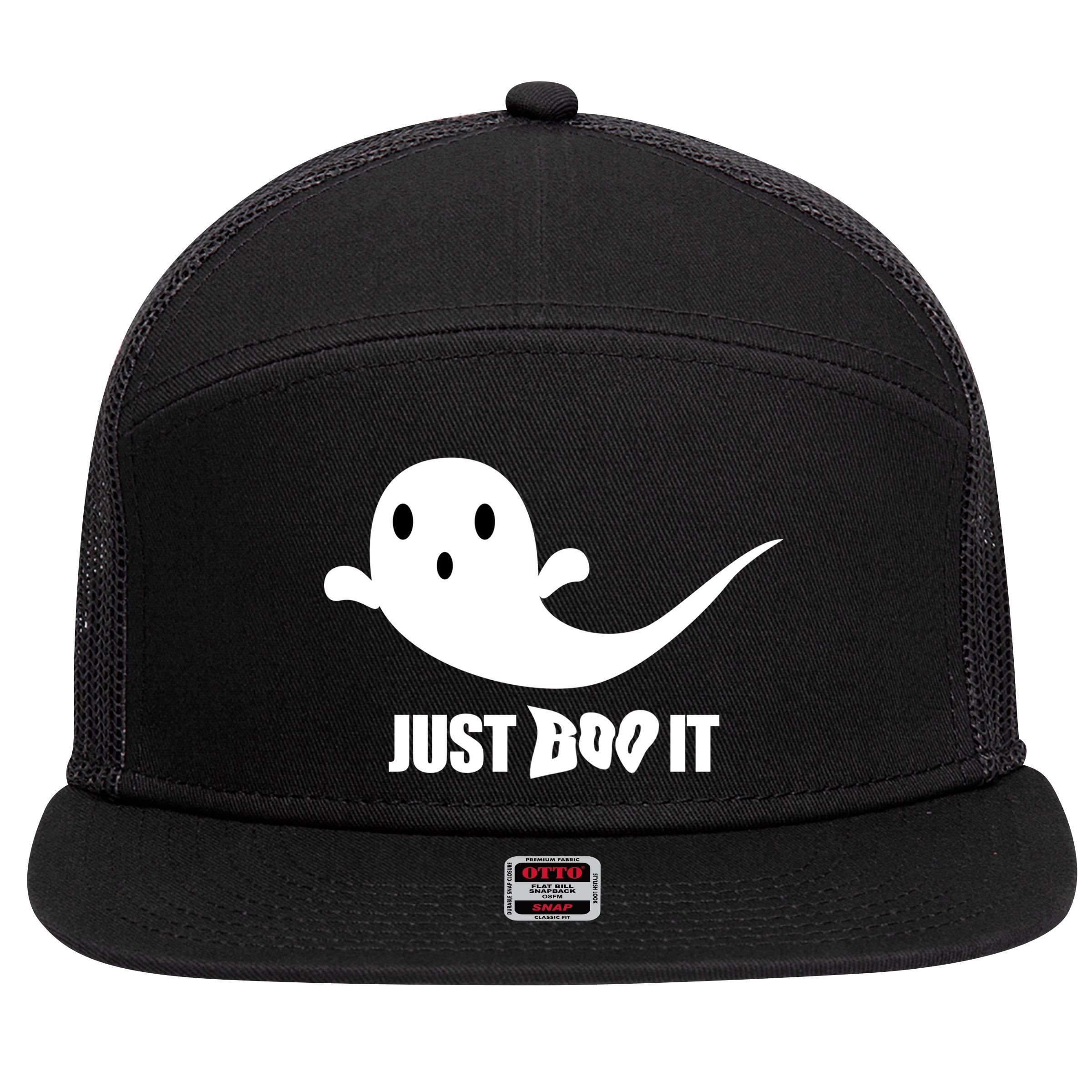 Just Boo It 7 Panel Mesh Trucker Snapback Hat