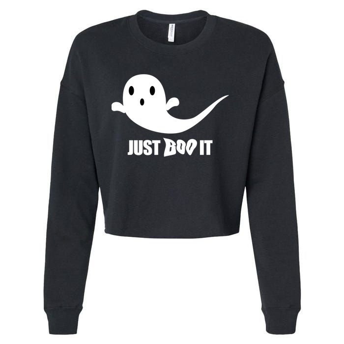 Just Boo It Cropped Pullover Crew