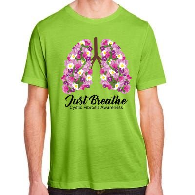 Just Breathe Cystic Fibrosis Awareness Adult ChromaSoft Performance T-Shirt