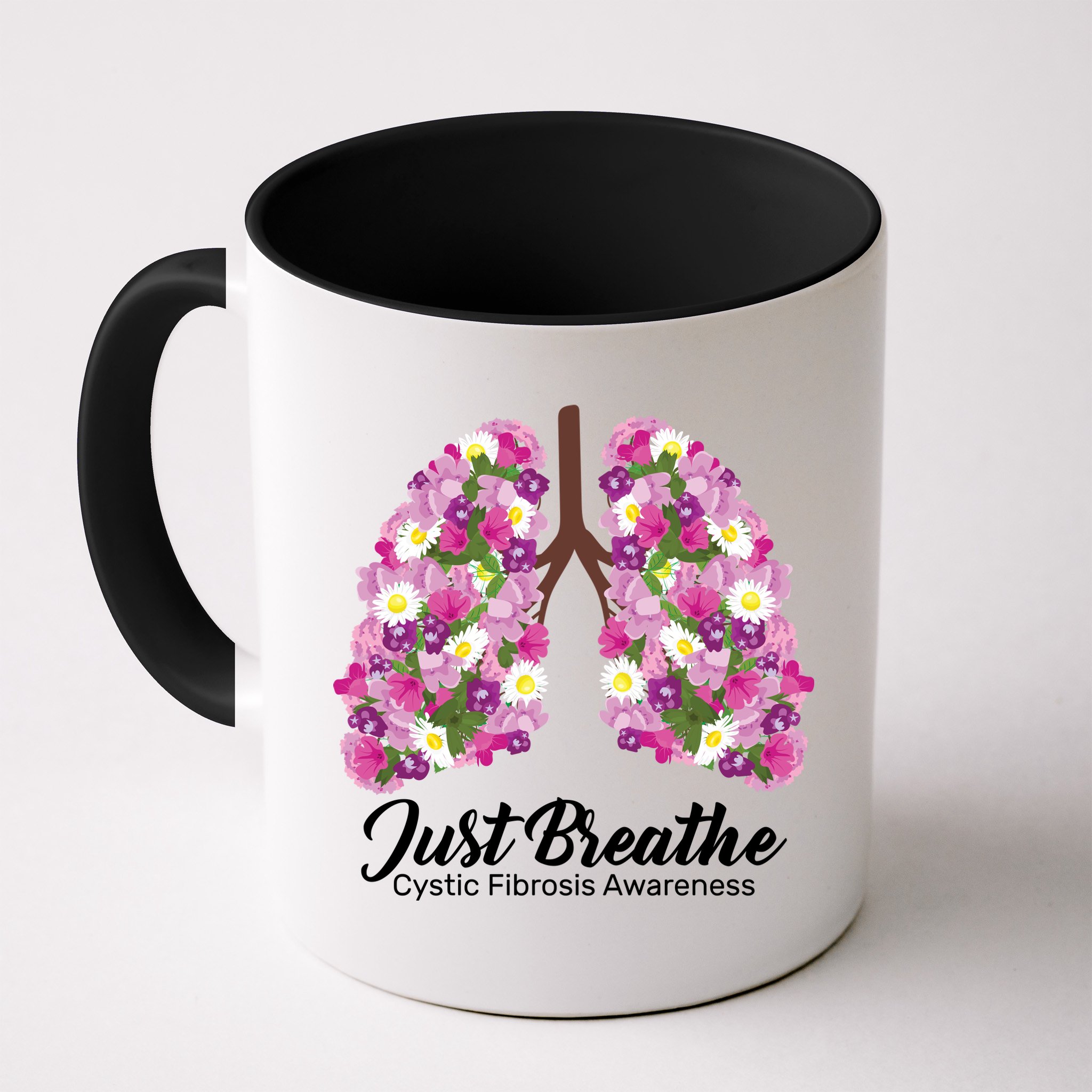 Just Breathe Cystic Fibrosis Awareness Mug