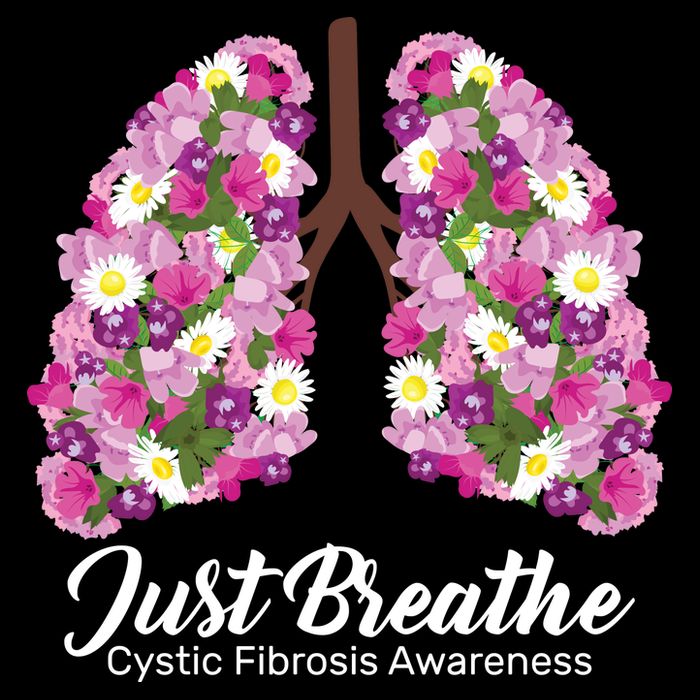 Just Breathe Cystic Fibrosis Awareness 16 in Basic Backpack