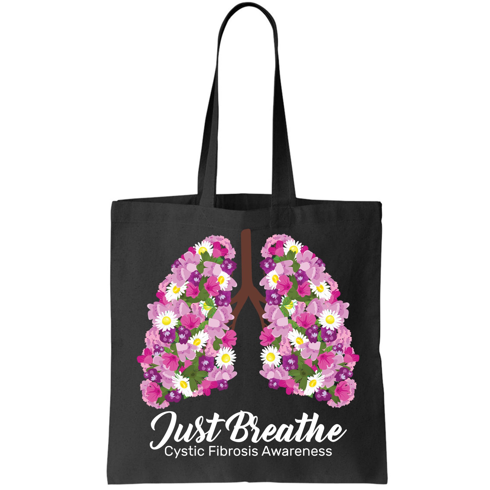 Just Breathe Cystic Fibrosis Awareness Bag