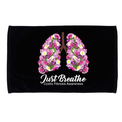 Just Breathe Cystic Fibrosis Awareness Microfiber Hand Towel