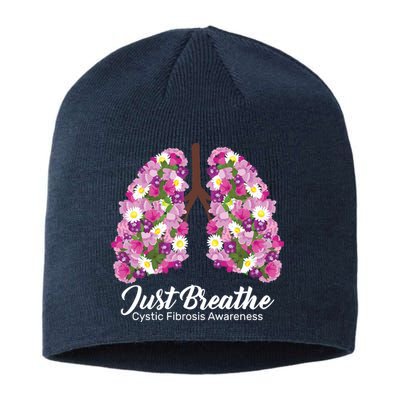 Just Breathe Cystic Fibrosis Awareness Sustainable Beanie