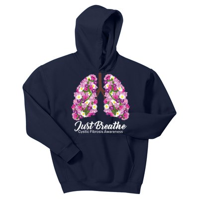 Just Breathe Cystic Fibrosis Awareness Kids Hoodie