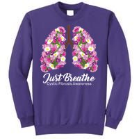 Just Breathe Cystic Fibrosis Awareness Sweatshirt