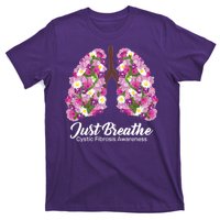 Just Breathe Cystic Fibrosis Awareness T-Shirt