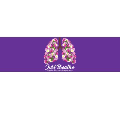 Just Breathe Cystic Fibrosis Awareness Bumper Sticker