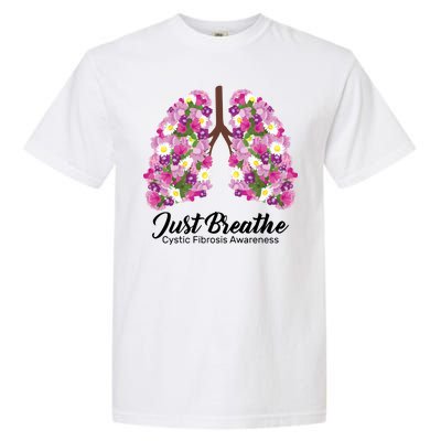 Just Breathe Cystic Fibrosis Awareness Garment-Dyed Heavyweight T-Shirt