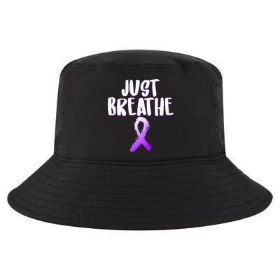 Just Breathe Cystic Fibrosis Cancer Cool Comfort Performance Bucket Hat