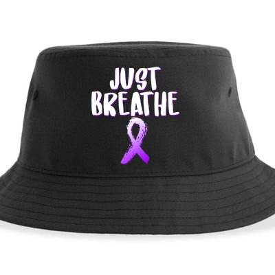 Just Breathe Cystic Fibrosis Cancer Sustainable Bucket Hat