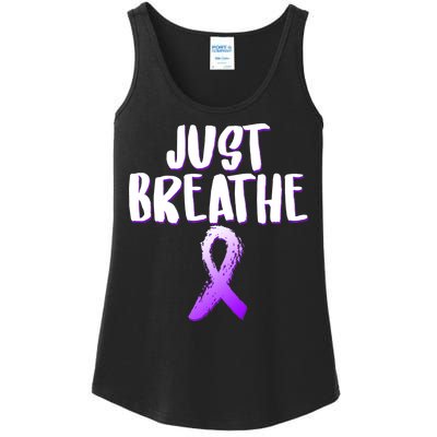 Just Breathe Cystic Fibrosis Cancer Ladies Essential Tank