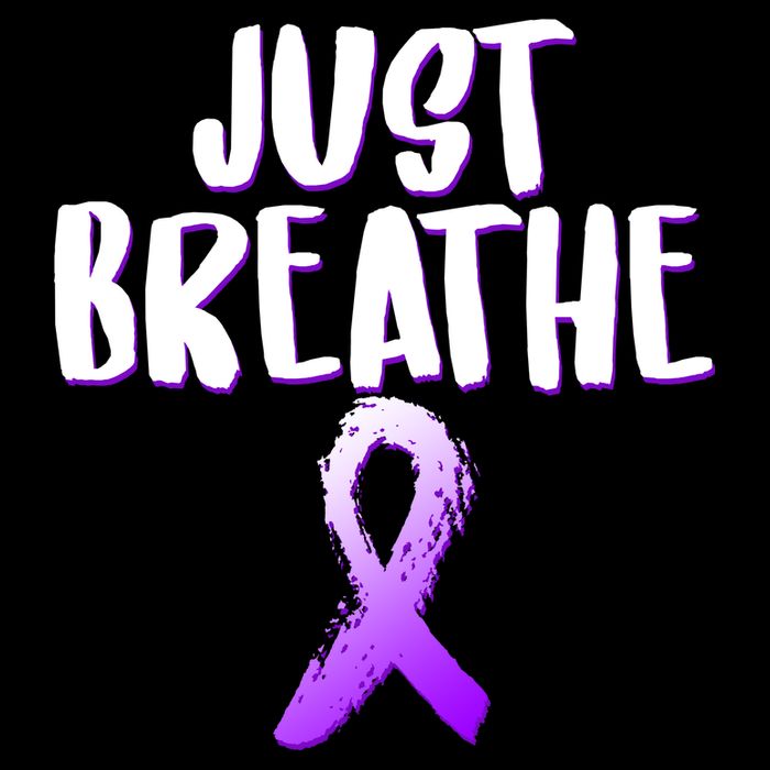 Just Breathe Cystic Fibrosis Cancer Poster