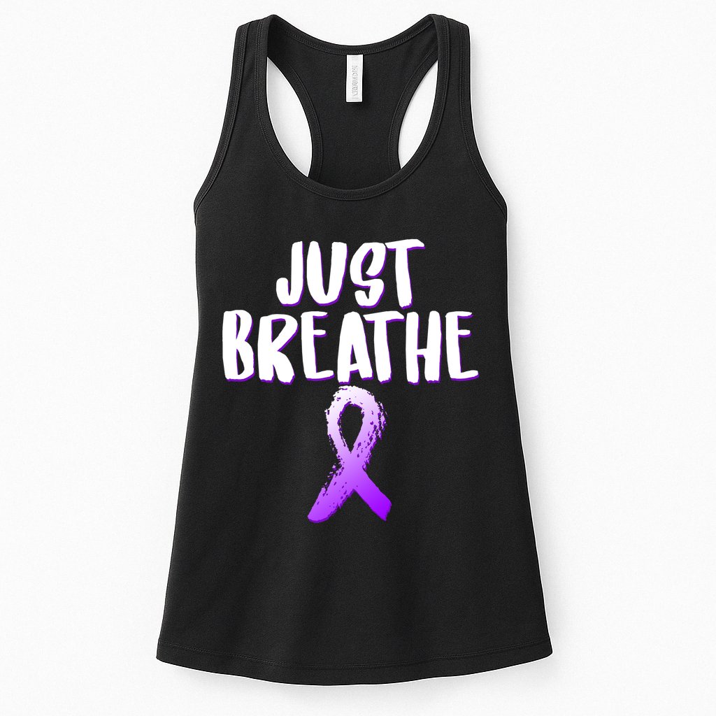 Just Breathe Cystic Fibrosis Cancer Womens Tank Top