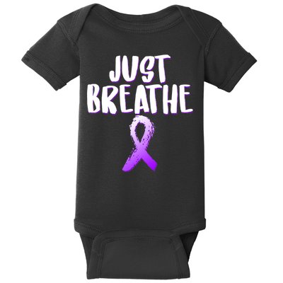 Just Breathe Cystic Fibrosis Cancer Baby Bodysuit