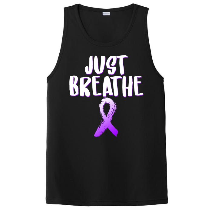 Just Breathe Cystic Fibrosis Cancer PosiCharge Competitor Tank