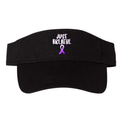 Just Breathe Cystic Fibrosis Cancer Valucap Bio-Washed Visor